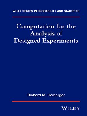 cover image of Computation for the Analysis of Designed Experiments